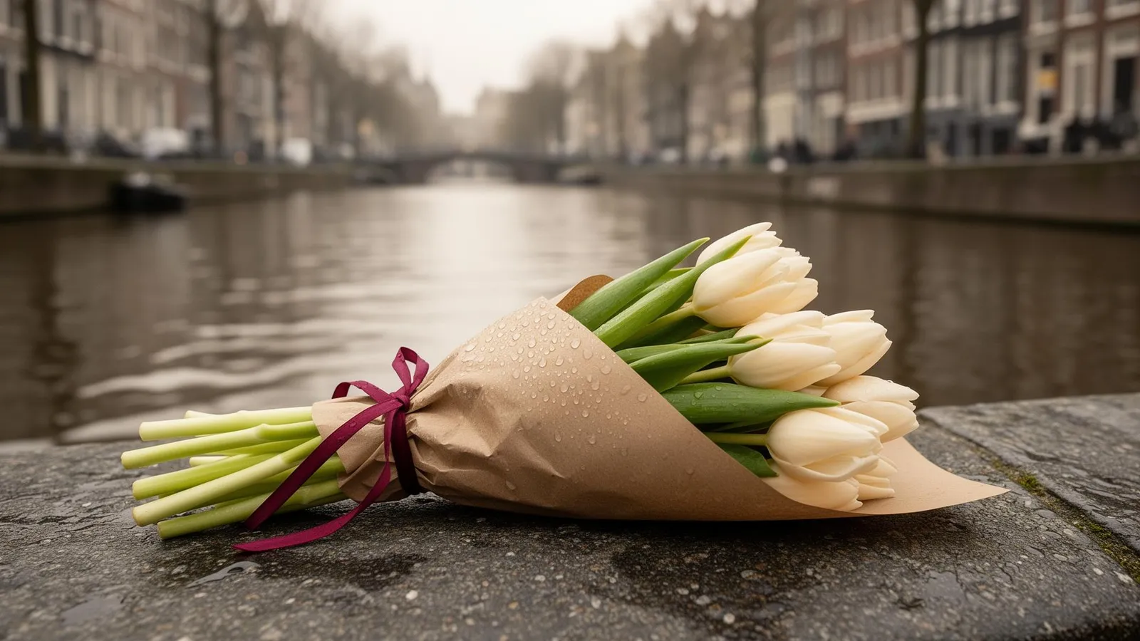 The Touch of Tulips, Bloemenmarkt · Singel